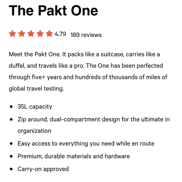 NEW Unisex Pakt One black bag - Picture 6 of 12